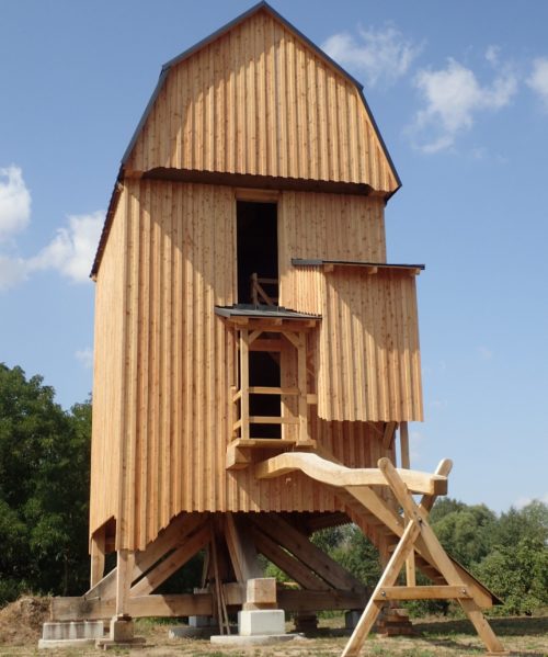 Richtfest der Bockwindmühle in Plossig